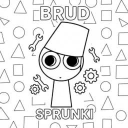 Desenho do Sprunki Brud para colorir