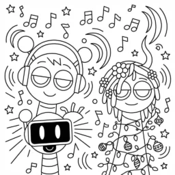 Desenho do Sprunki Cantando para colorir