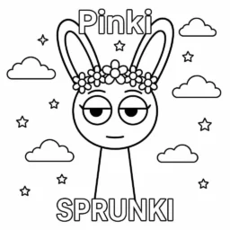 Desenho do Sprunki Pinki para colorir