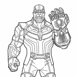 Thanos Avengers Coloring Page