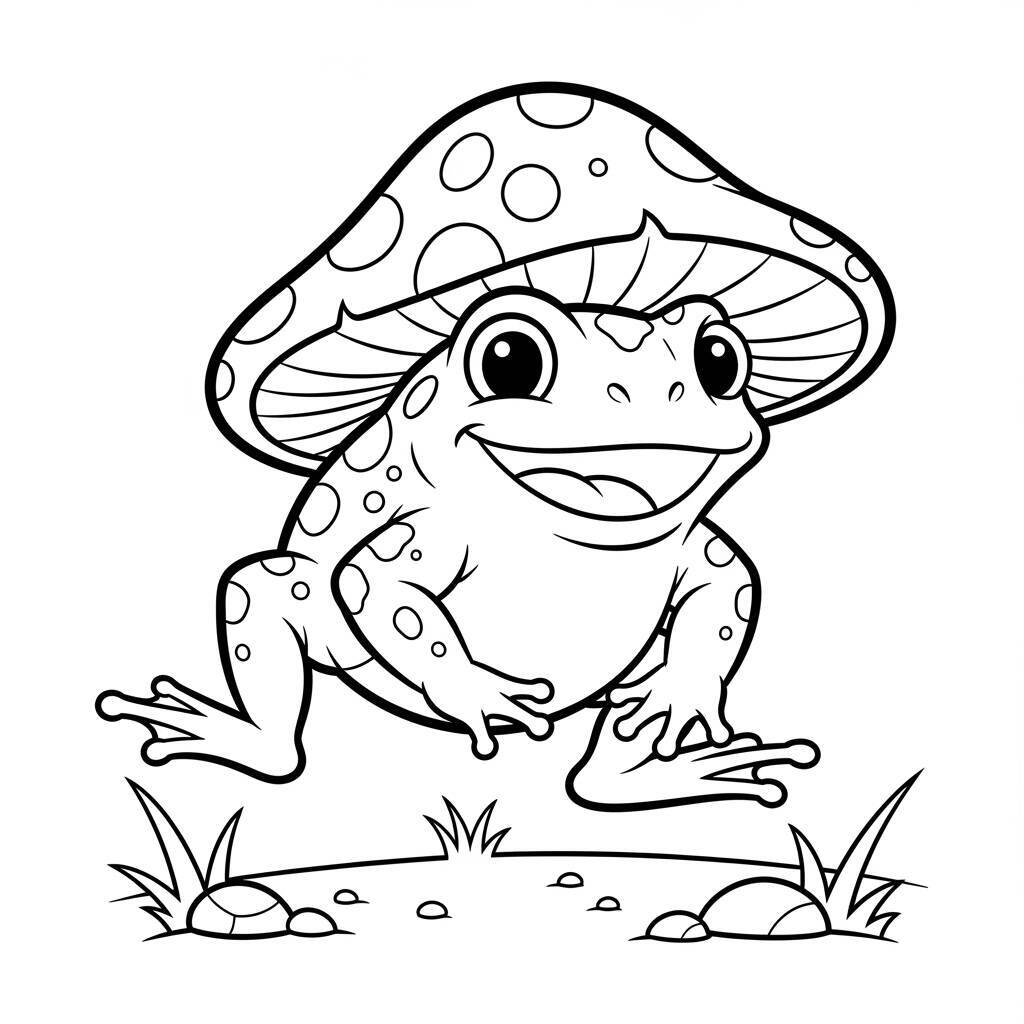 Desenho do Toad Super Mario para Colorir