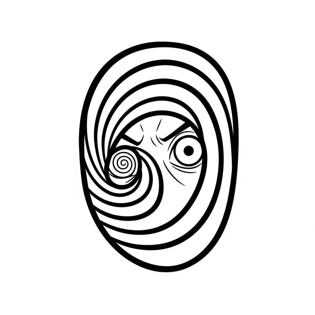 Desenho do Tobi em Estilo Simples para Colorir