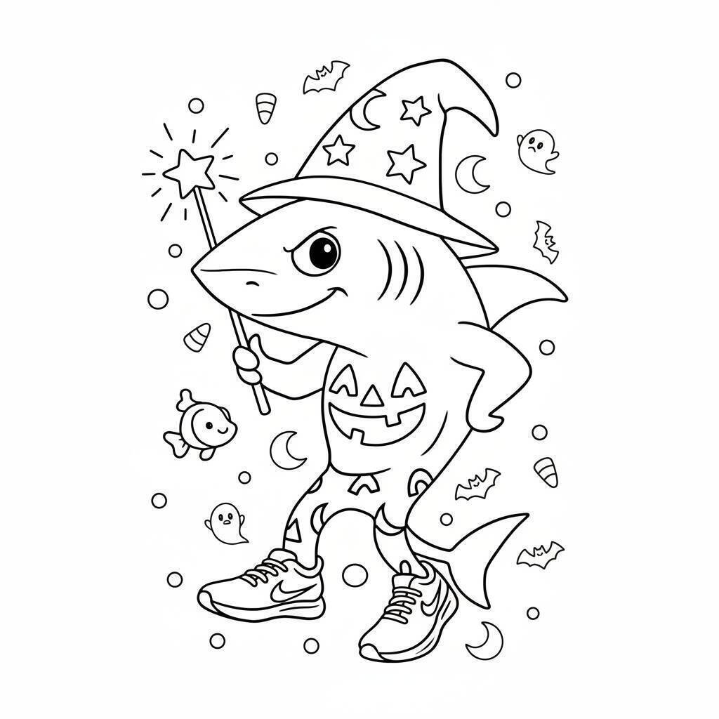 Desenho do Tralalero Tralala para colorir