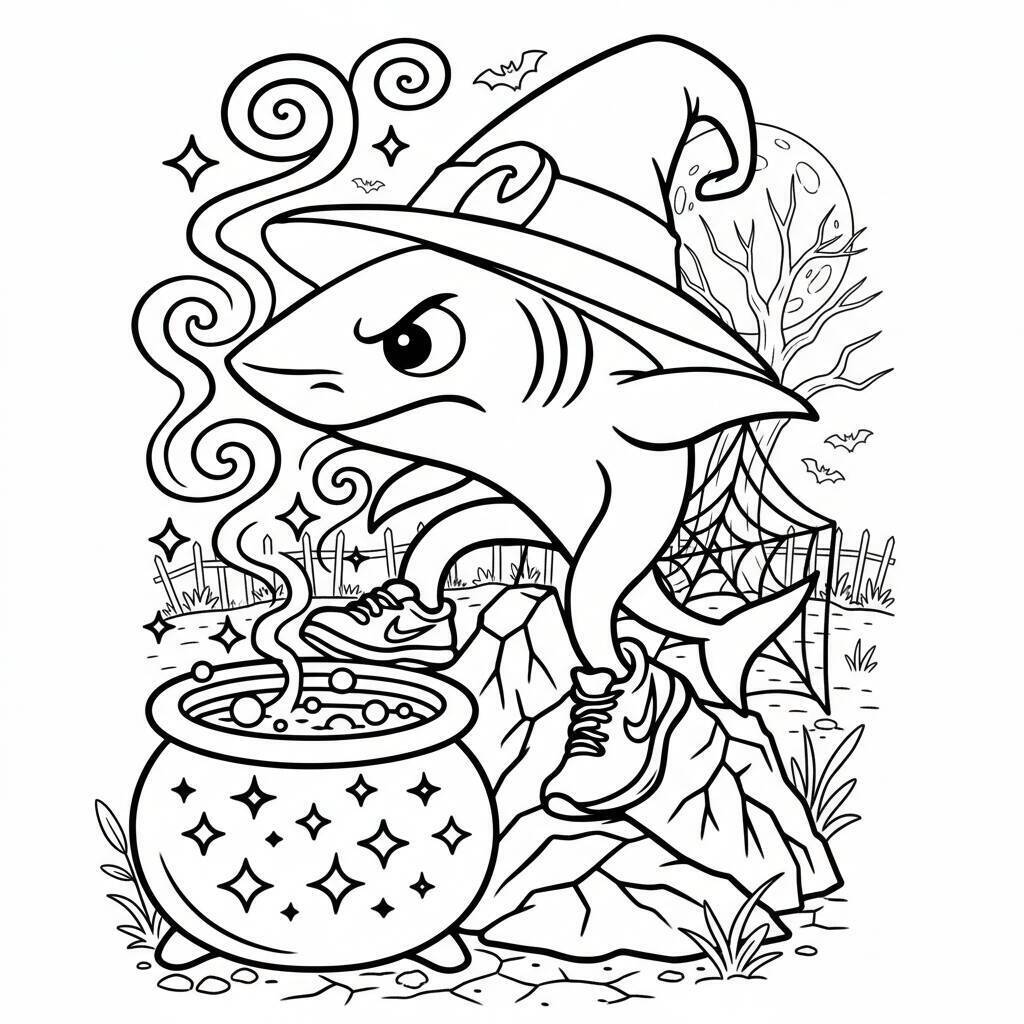 Desenho do Tralalero Tralala para colorir