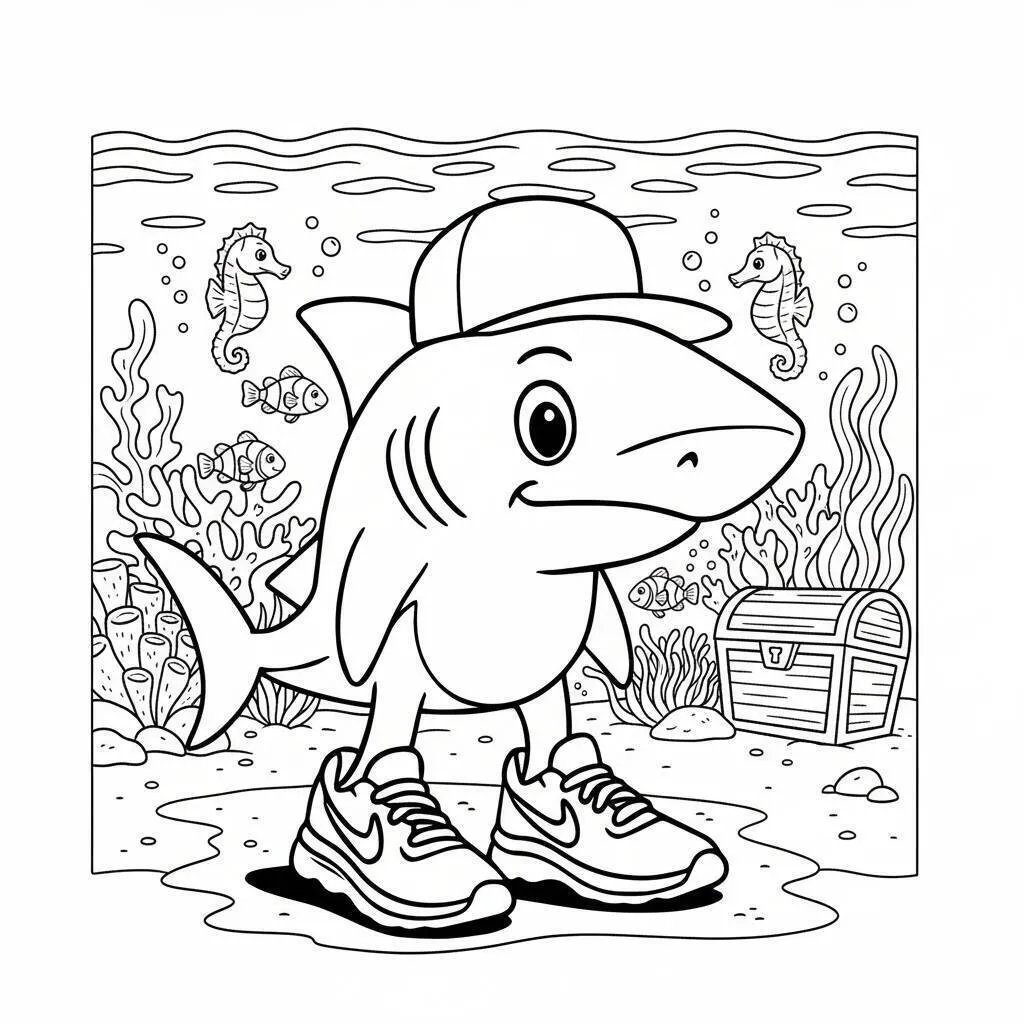 Desenho do Tralalero Tralala para colorir Desenho do Tralalero Tralala para colorir