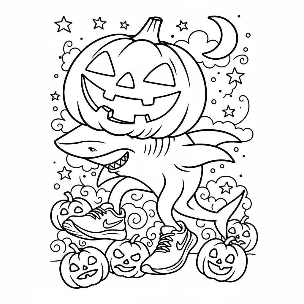 Desenho do Tralalero Tralala para colorir