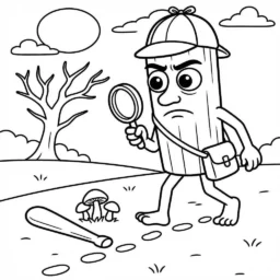 Desenho do Tung Tung Tung Sahur para colorir