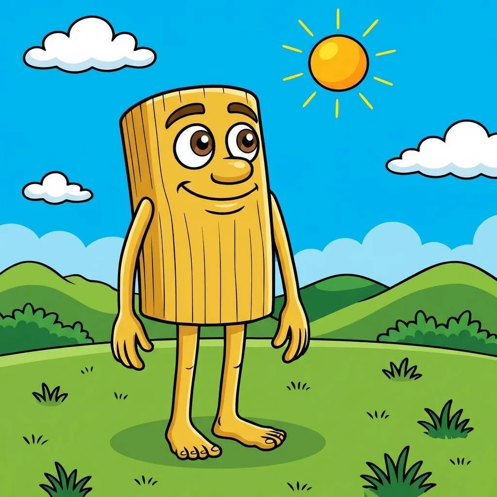 Desenho do Tung Tung Tung Sahur para colorir