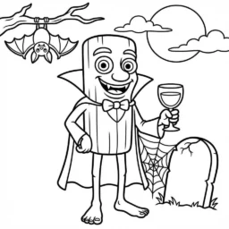 Desenho do Tung Tung Tung Sahur para colorir