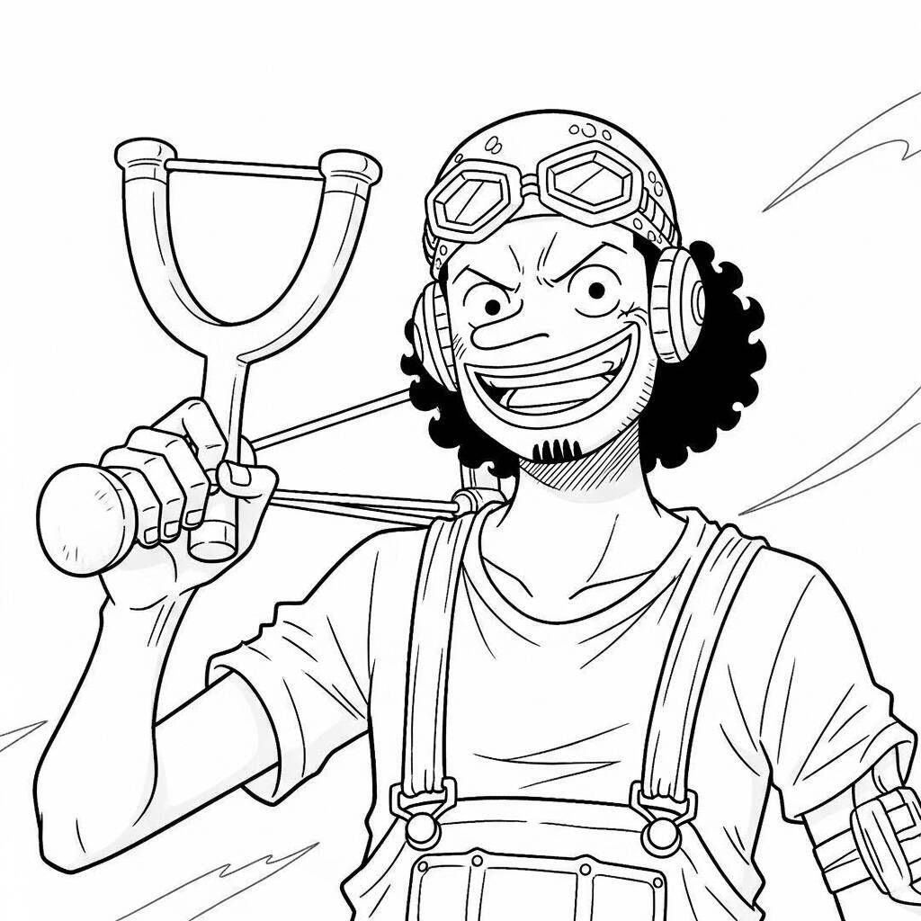 Coloriage Usopp