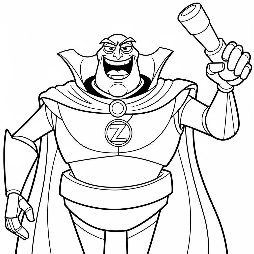 Desenho do Zurg do Toy Story para Colorir