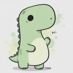 Dinossauro Fofo e Amigável para colorir