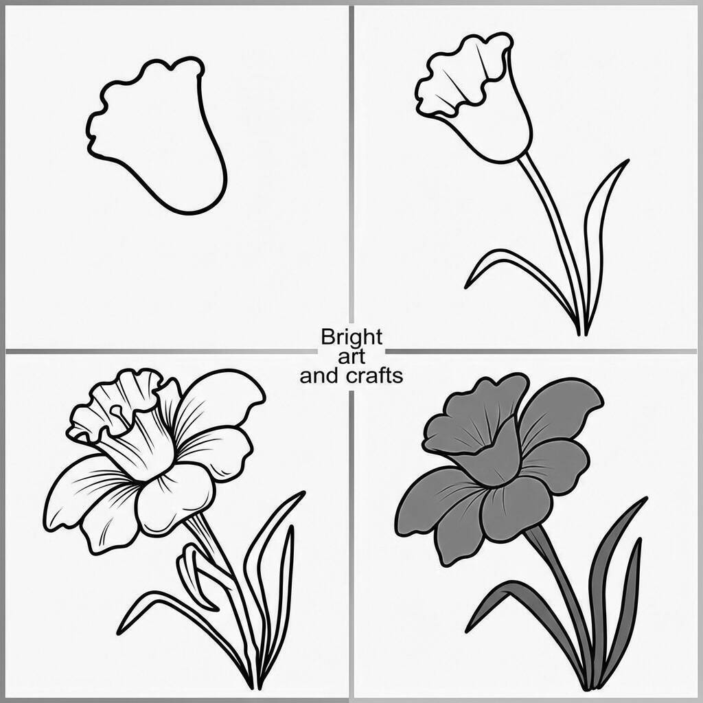 Flores encantadoras em uma página de colorir