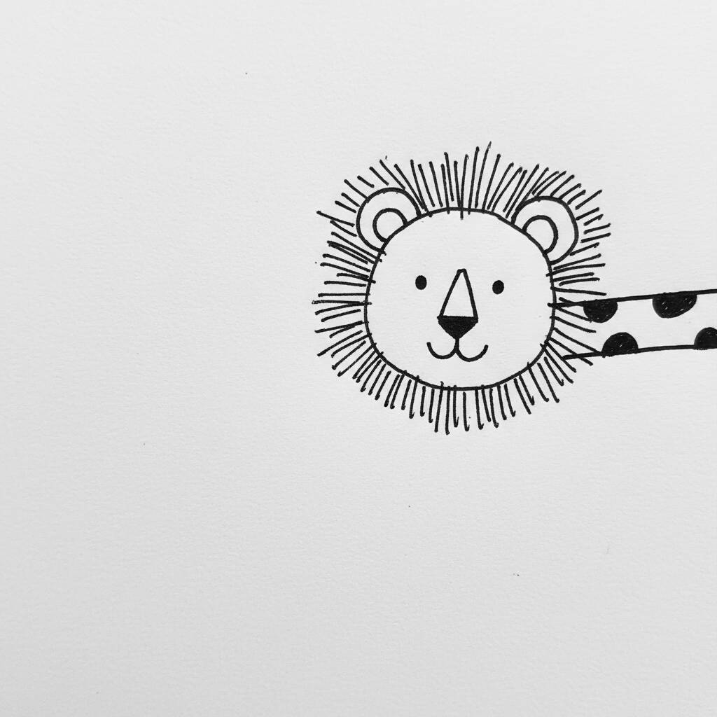 Leão Fofo e Divertido para colorir