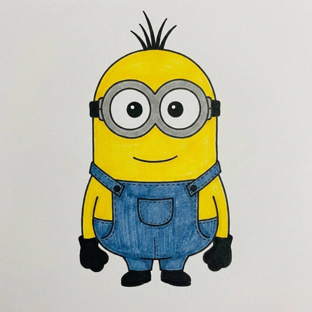 Minion divertido para colorir
