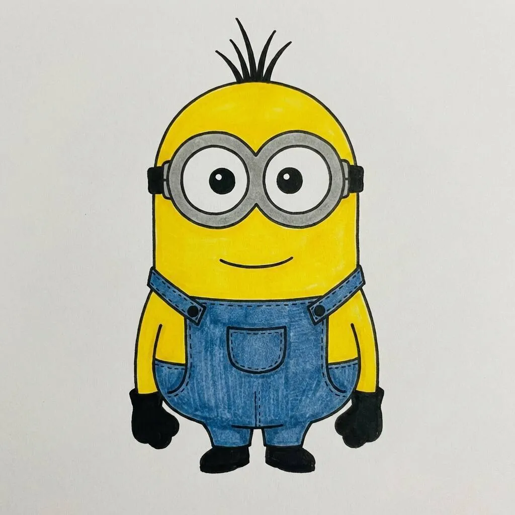 Minion divertido para colorir