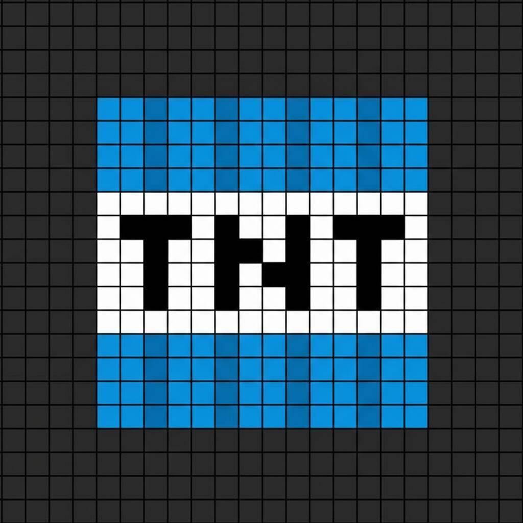 Pixel Art de Minecraft com desenho de TNT