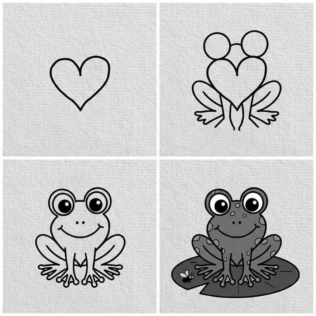 Sapos divertidos prontos para colorir